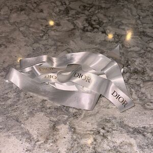 ✨ Dior White Satin Ribbon 70” x 1”